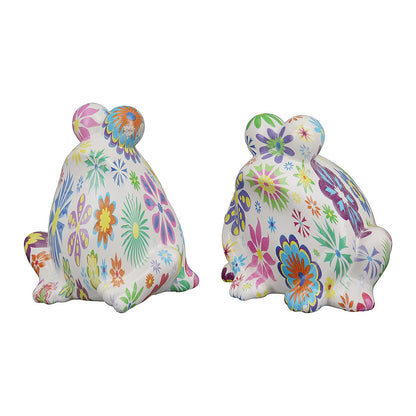 Διακοσμητικό Βάτραχος Πολύχρωμο Κεραμικό 8x11x11