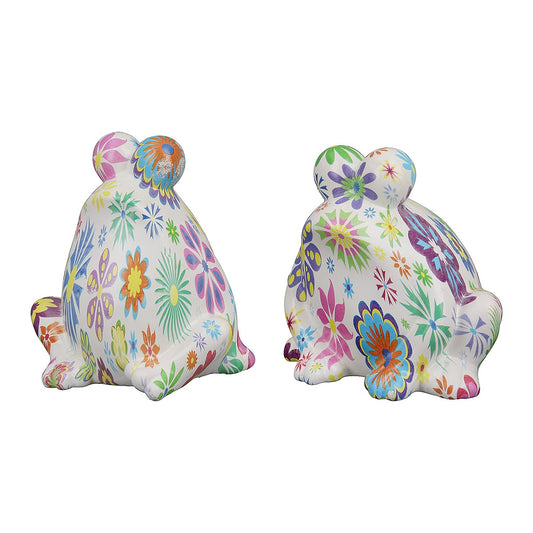 Διακοσμητικό Βάτραχος Πολύχρωμο Κεραμικό 8x11x11