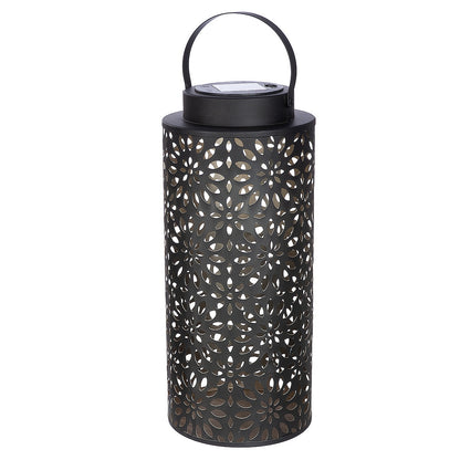 Φανάρι Ηλιακό LED Καφέ Μέταλλο 34εκ