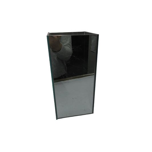 Διακοσμητικό Κύβος Φωτιζόμενος με 50 LED Ασημί Γυαλί 12x12x24