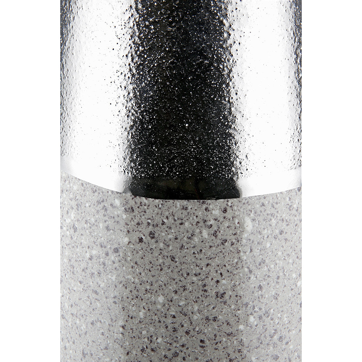 Βάζο Ασημί/Γκρι Κεραμικό 12.5x12.5x28