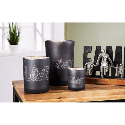 Θήκη Ρεσώ 'Family' Γκρι Γυαλί 8εκ σε 2 Σχέδια