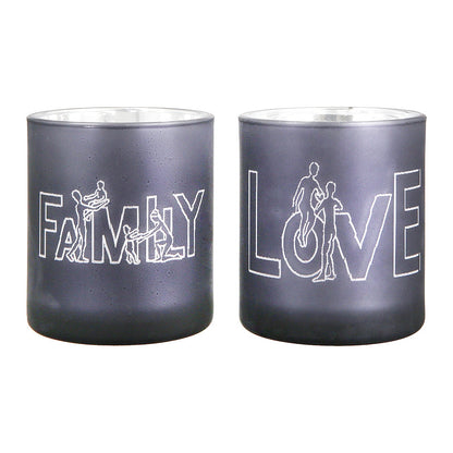 Θήκη Ρεσώ 'Family' Γκρι Γυαλί 8εκ σε 2 Σχέδια