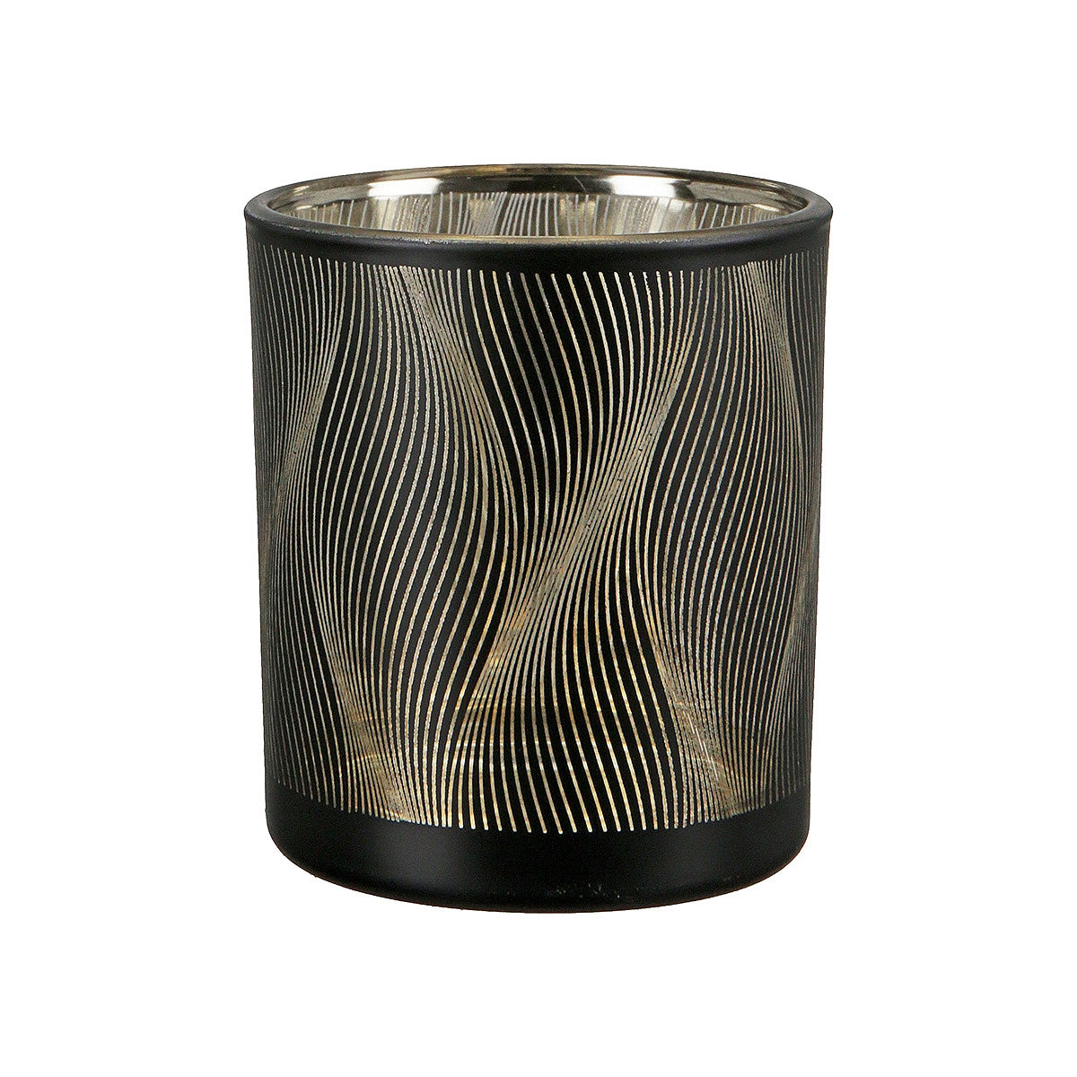 Θήκη Ρεσώ Γραμμές Μαύρο Γυαλί 8εκ