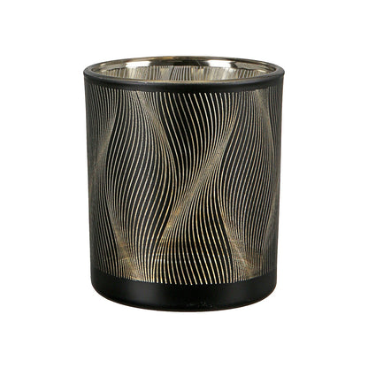 Θήκη Ρεσώ Γραμμές Μαύρο Γυαλί 8εκ