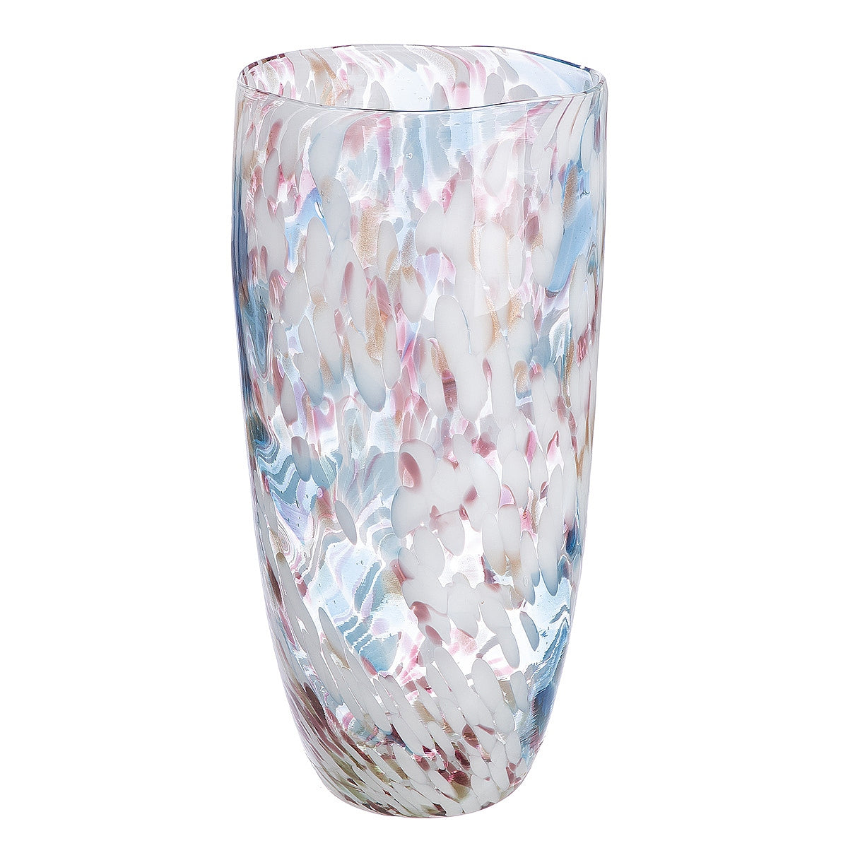 Βάζο Πολύχρωμο Γυαλί 18.5x18.5x36