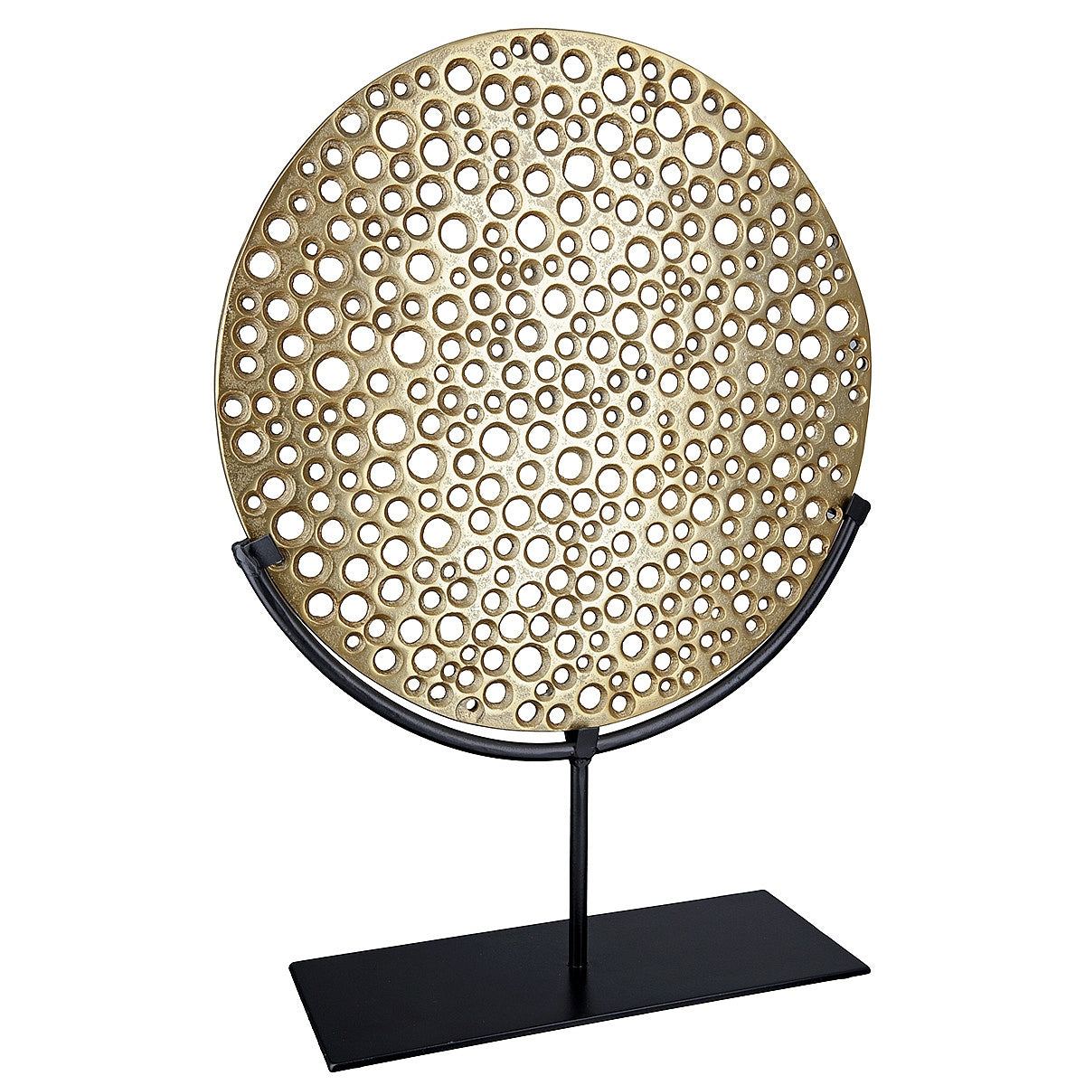 Διακοσμητικό Χρυσό/Μαύρο Αλουμίνιο 9x31x42