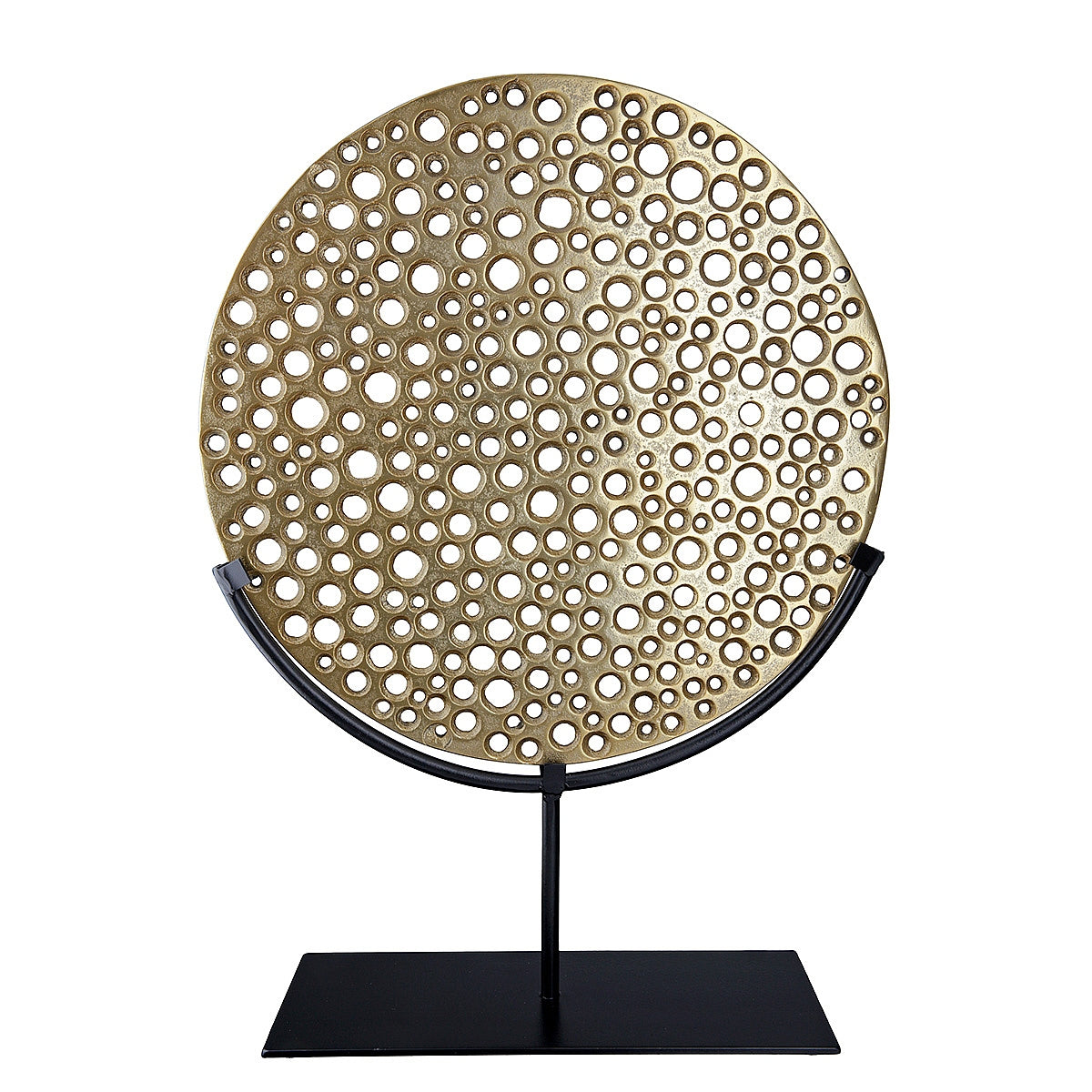 Διακοσμητικό Χρυσό/Μαύρο Αλουμίνιο 9x31x42