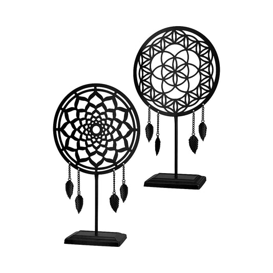 Διακοσμητικό Μάτι Μαύρο Μέταλλο 10x25x44 σε 2 Σχέδια