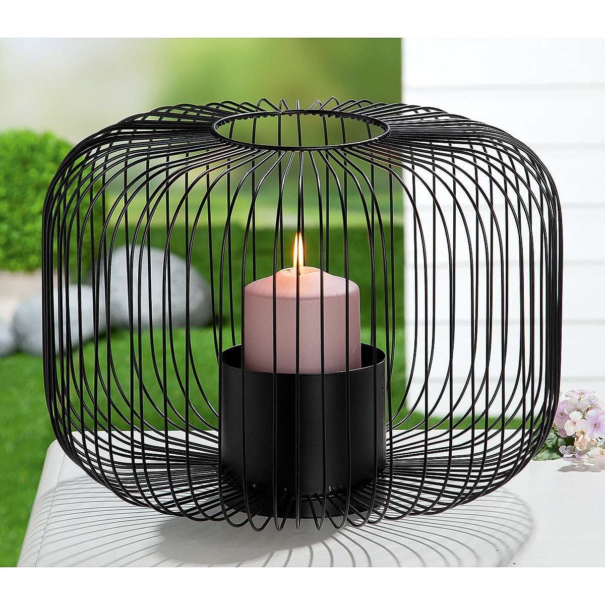 Φανάρι Μαύρο Μέταλλο 26.5εκ