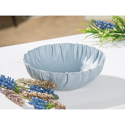 Βάζο Τσαλακωμένο Λευκό Μέταλλο 5εκ