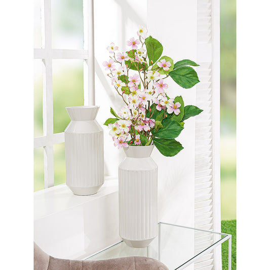 Βάζο Γκρι Μέταλλο 30εκ