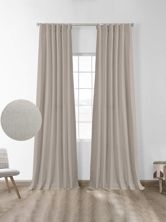 Κουρτίνα Μπλακάουτ Foresta Sand 145x280εκ