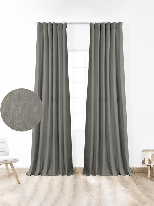 Κουρτίνα Μπλακάουτ Lago Grey 145×280εκ