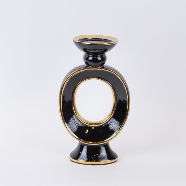 ΚΗΡΟΠΗΓΙΟ ΚΕΡΑΜΙΚΟ ΜΑΥΡΟ-ΧΡΥΣΟ 16.8x10.5x29.3