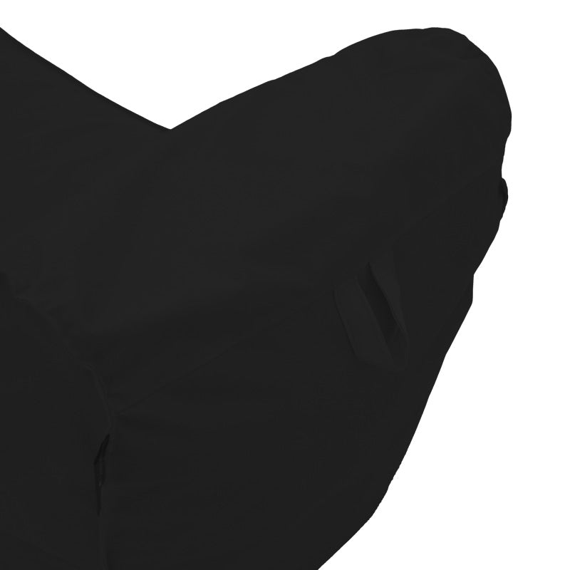 Πουφ Ξαπλώστρα Lara Αδιάβροχο σε Μαύρη Απόχρωση 60x150x40