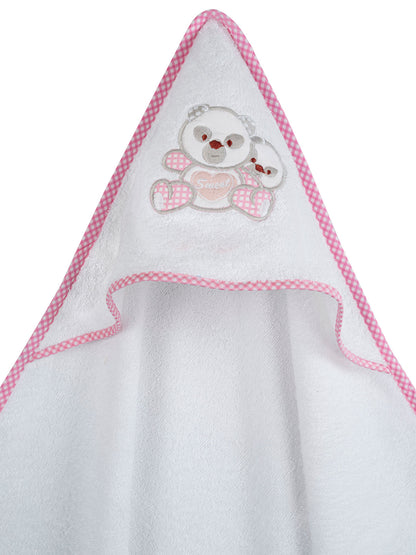Κάπα Κεντητή Panda Pink 75x75εκ