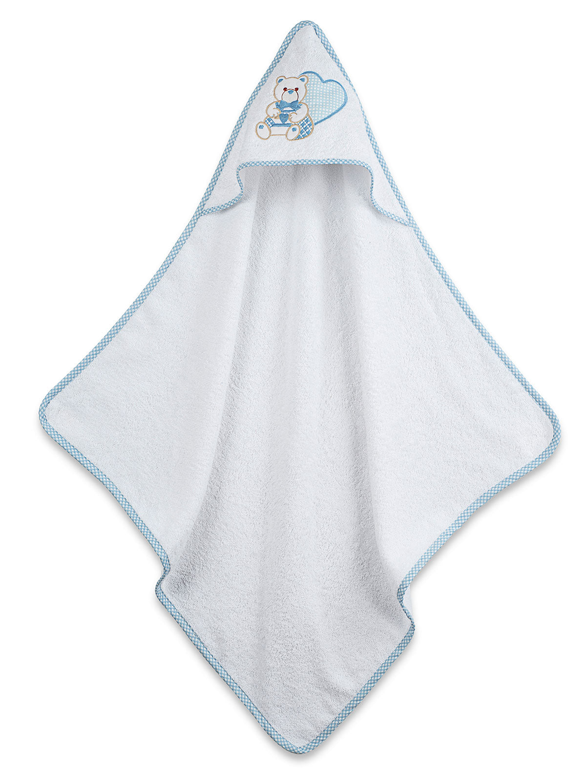 Κάπα Κεντητή Heart Blue 75x75εκ