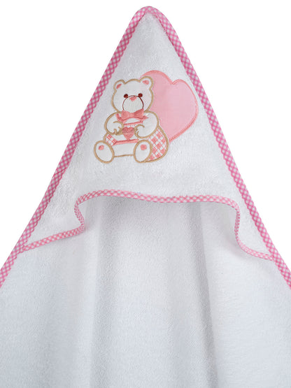 Κάπα Κεντητή Heart Pink 75x75εκ