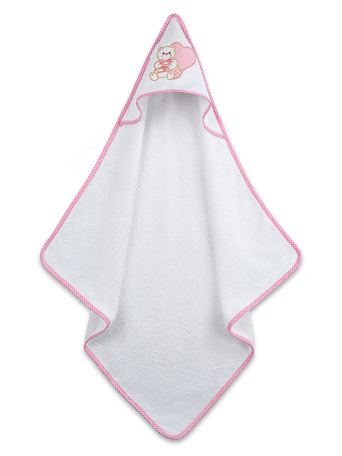 Κάπα Κεντητή Heart Pink 75x75εκ