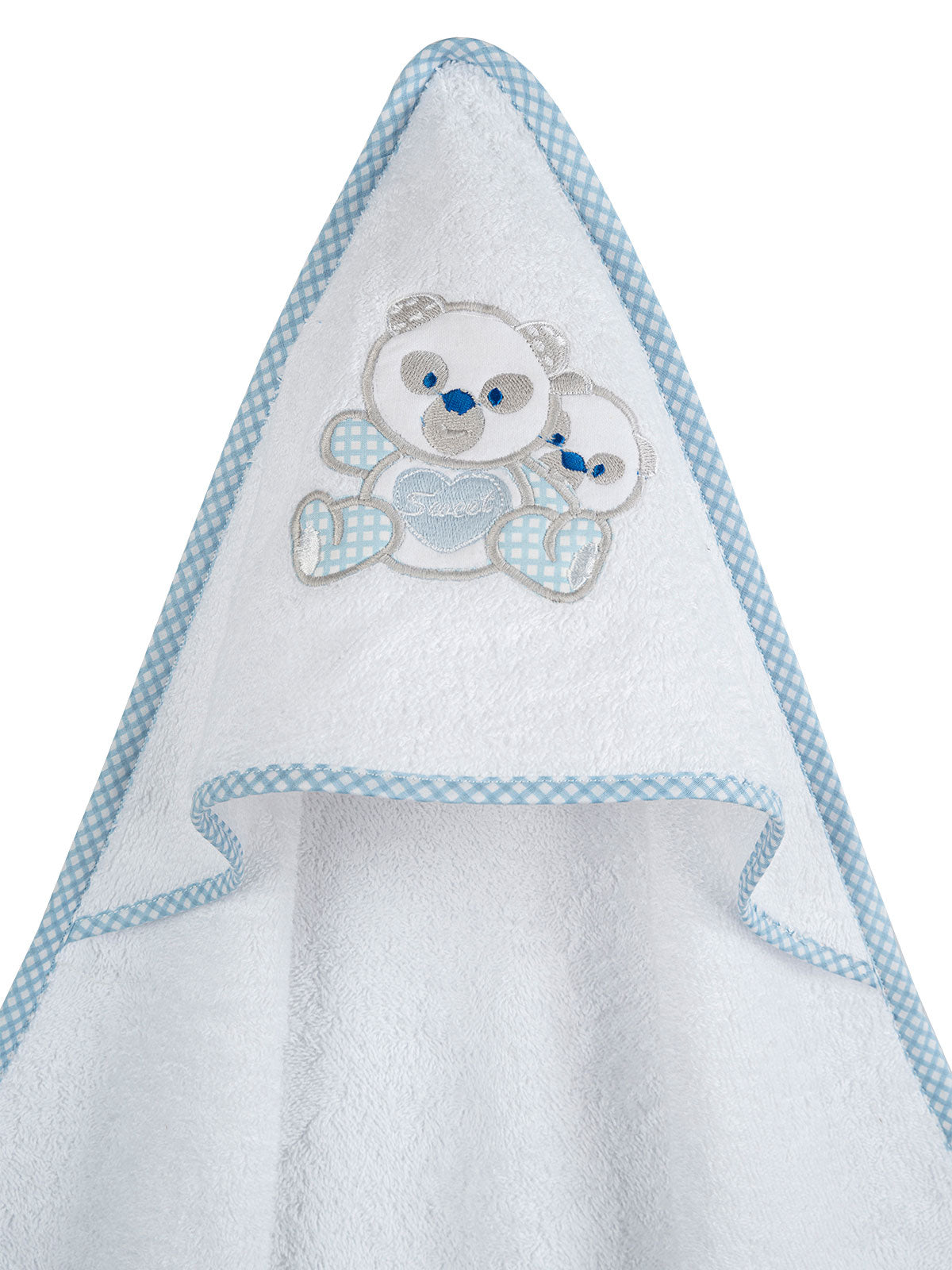 Κάπα Κεντητή Panda Blue 75x75εκ