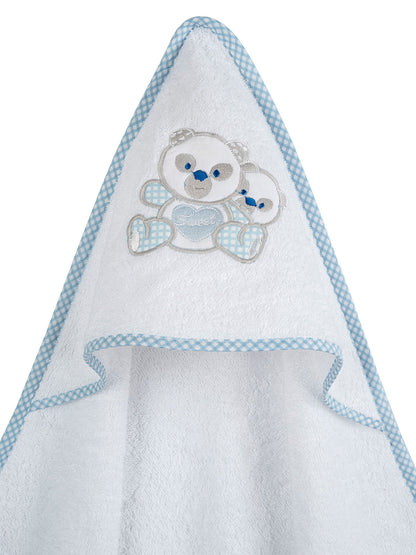 Κάπα Κεντητή Panda Blue 75x75εκ