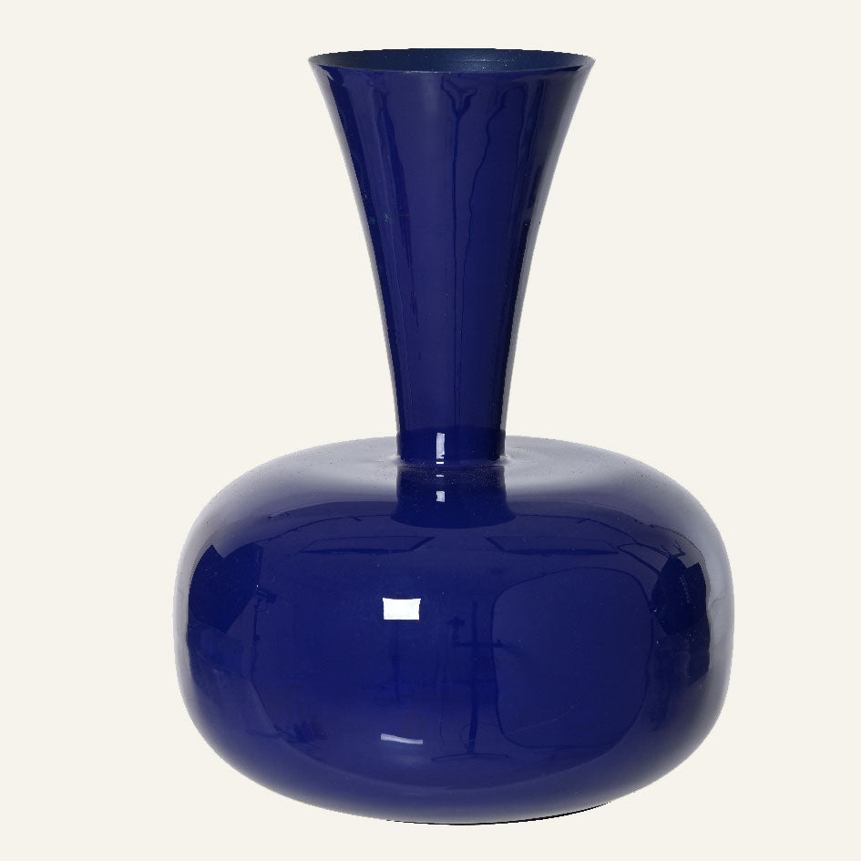 Μεταλλικό Βάζο Μπλε 17x17x23