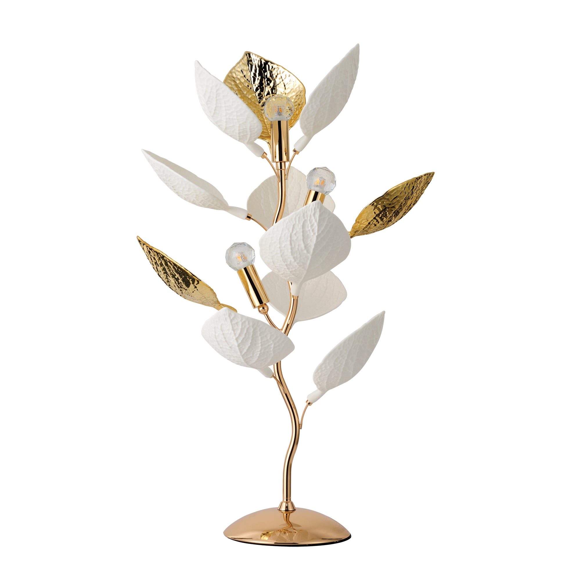 TLC 782-3 GD ΕΠΙΤΡΑΠΕΖΙΑ ΛΑΜΠΑ ΜΕ ΦΥΛΛΑ 3xΕ14 Φ33x65