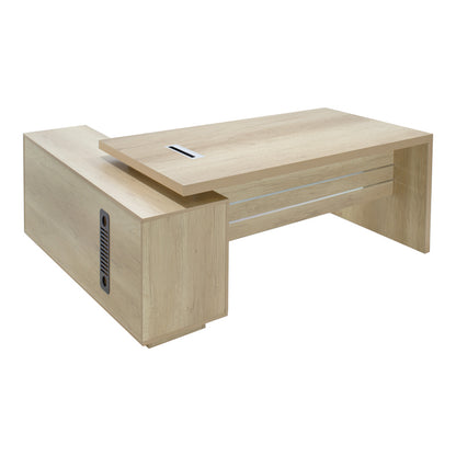 Γραφείο Εργασίας Αναστρέψιμο Επαγγελματικό Amazon σε Φυσική Απόχρωση 200x170x75