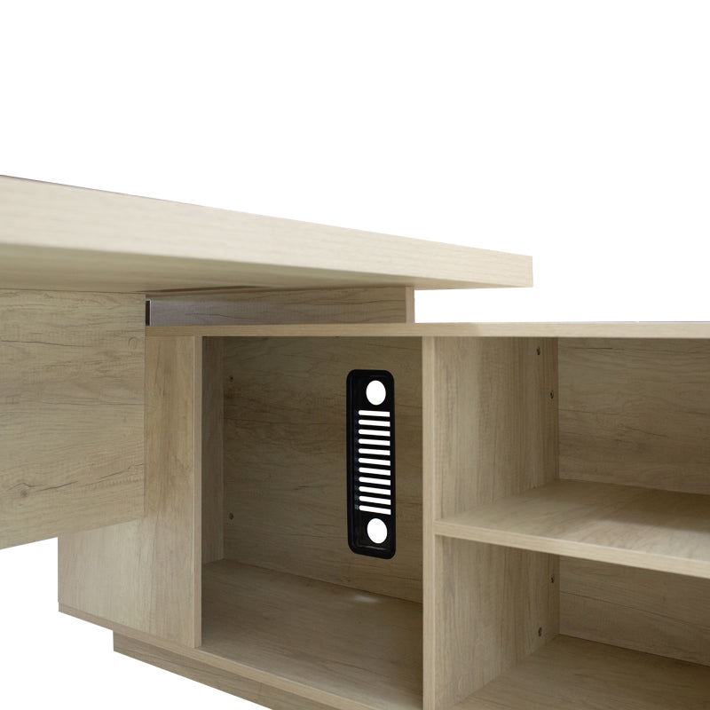 Γραφείο Εργασίας Αναστρέψιμο Επαγγελματικό Amazon σε Φυσική Απόχρωση 200x170x75