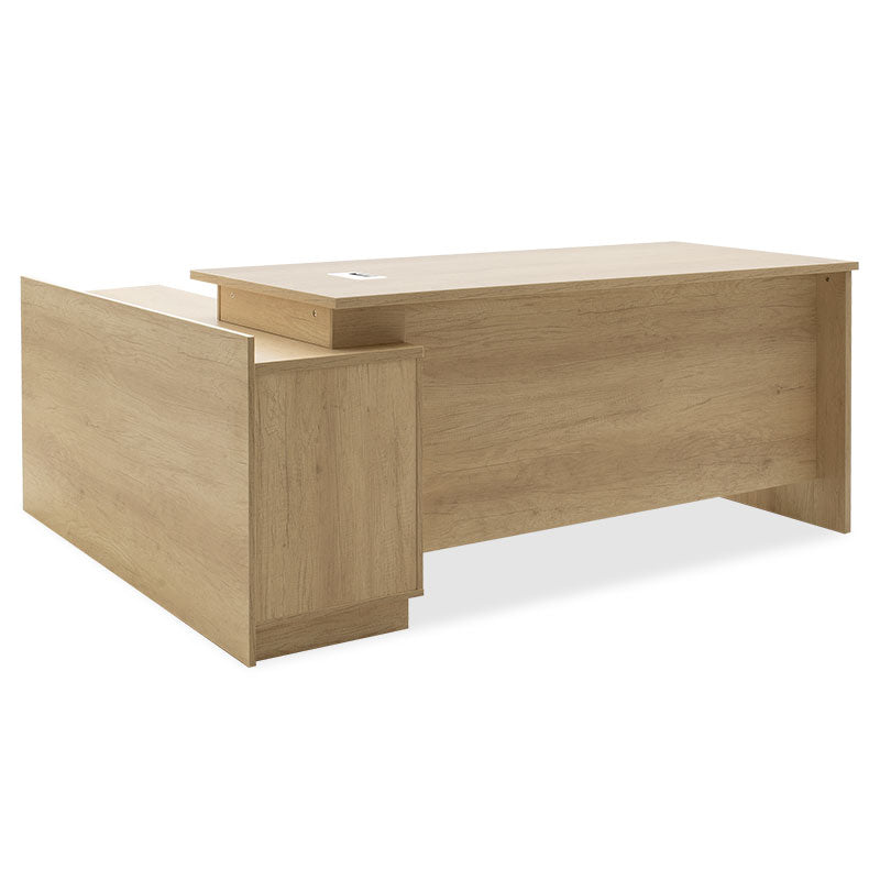 Γραφείο Εργασίας Επαγγελματικό Amazon Δεξιά Γωνία Χρώμα Sonoma 180x160x76