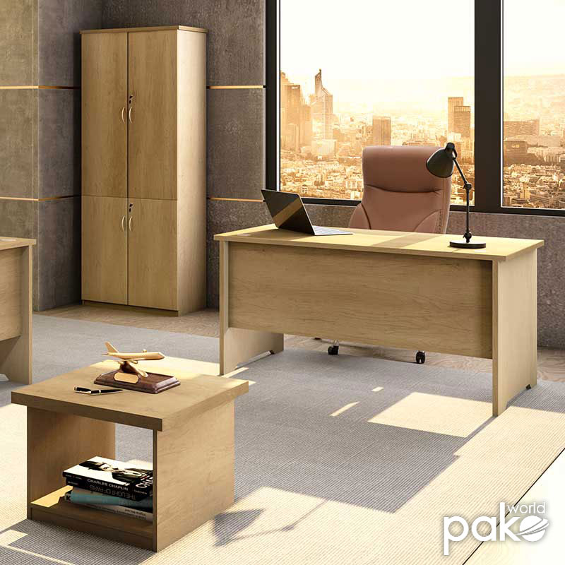 Γραφείο Εργασίας Επαγγελματικό Amazon Χρώμα Sonoma 150x75x75