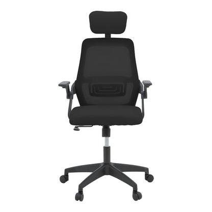 Καρέκλα Γραφείου Peja Mesh Ύφασμα Μαύρο 58x60x107-117