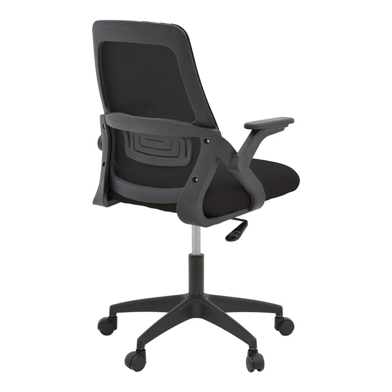 Καρέκλα Γραφείου Reji Mesh Ύφασμα Μαύρο 58x60x89-99