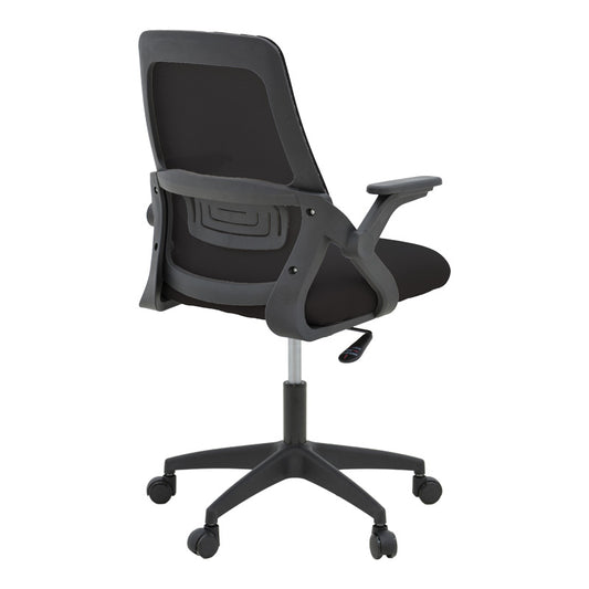 Καρέκλα Γραφείου Reji Mesh Ύφασμα Μαύρο 58x60x89-99