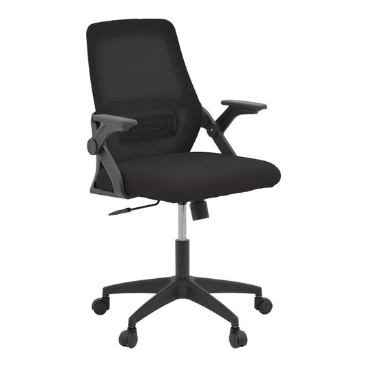 Καρέκλα Γραφείου Reji Mesh Ύφασμα Μαύρο 58x60x89-99