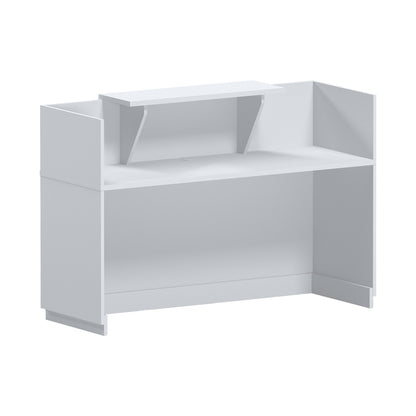 Γραφείο Reception Lotus σε Λευκή Απόχρωση 140x70x110