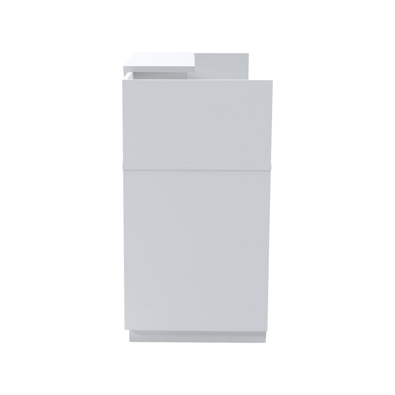 Γραφείο Reception Lotus σε Λευκή Απόχρωση 140x70x110