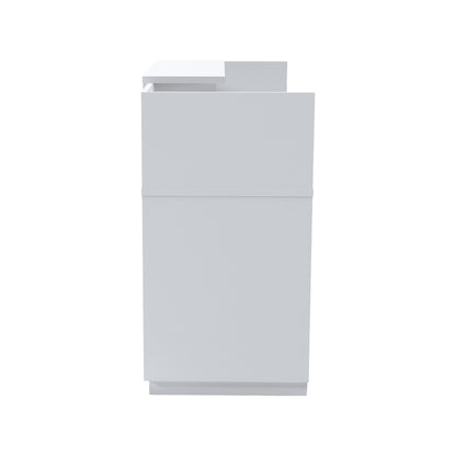 Γραφείο Reception Lotus σε Λευκή Απόχρωση 140x70x110