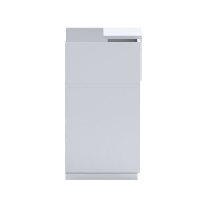 Γραφείο Reception Lotus σε Λευκή Απόχρωση 140x70x110