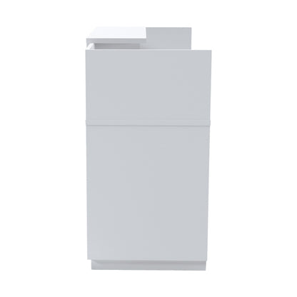 Γραφείο Reception Lotus σε Λευκή Απόχρωση 180x70x110