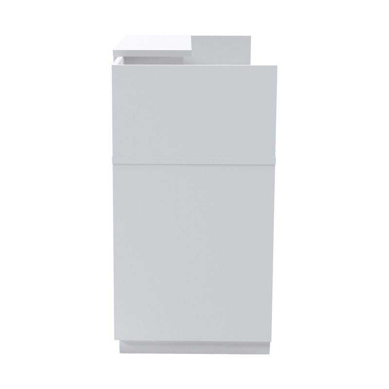 Γραφείο Reception Lotus σε Λευκή Απόχρωση 180x70x110