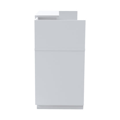 Γραφείο Reception Lotus σε Λευκή Απόχρωση 180x70x110