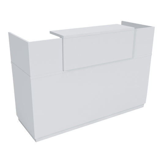 Γραφείο Reception Lotus σε Λευκή Απόχρωση 180x70x110