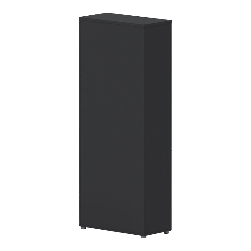 Ντουλάπα Γραφείου Επαγγελματική με Γυάλινες Πόρτες Lotus σε Φυσική-Ανθρακί Απόχρωση 80x40x200