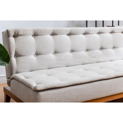 Καναπές 3Θέσιος Κρεβάτι Pwf-0179 Με Ύφασμα Κρεμ 180X80X78