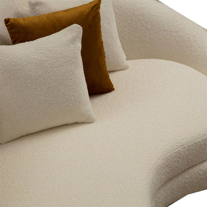 Καναπές 3θέσιος PWF-0589 Ύφασμα Cream 255x120x85