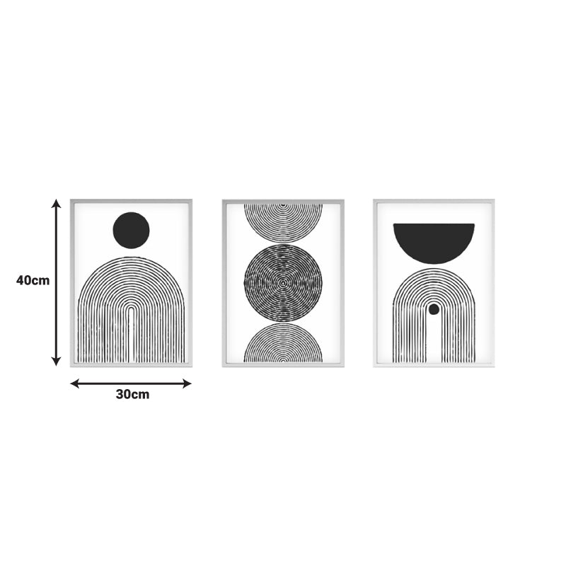 Πίνακας σε Καμβά Serchie Τρίπτυχος με Ψηφιακή Εκτύπωση 30x3x40