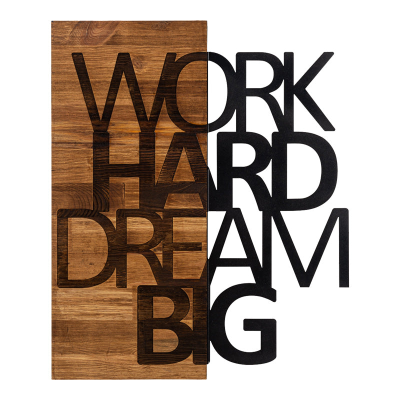 Διακοσμητικό Τοίχου Deseze Ξύλο Πεύκου σε Φυσική Απόχρωση με Μαύρο Μέταλλο 48x3x58