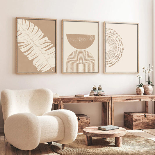 Πίνακας σε Καμβά Terpen I Τρίπτυχος με Ψηφιακή Εκτύπωση 50x2x70